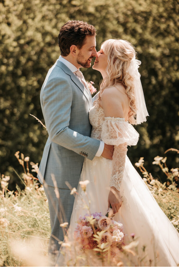 Natuurlijke bridal look voor de trouwdag